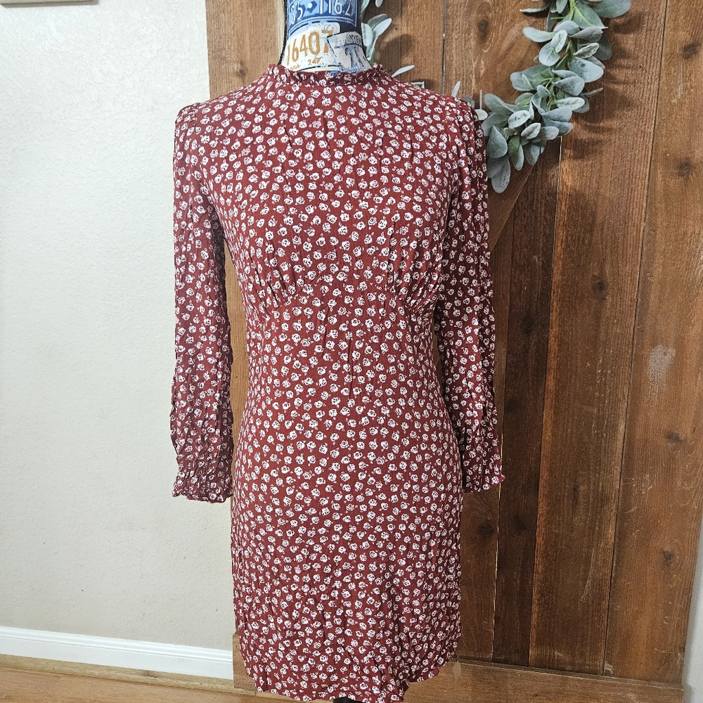 Reformation Red and White Mini Dress - Picture 2 of 12